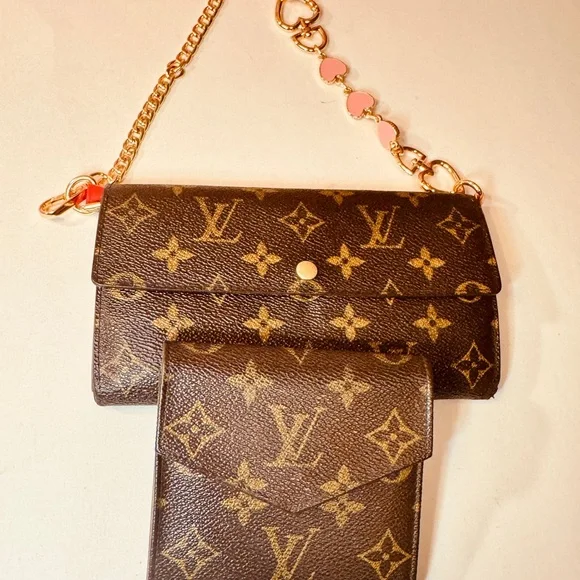 Louis Vuitton Monogram Bundel Saraha wallet and Elise web of two - Picture 12 of 13